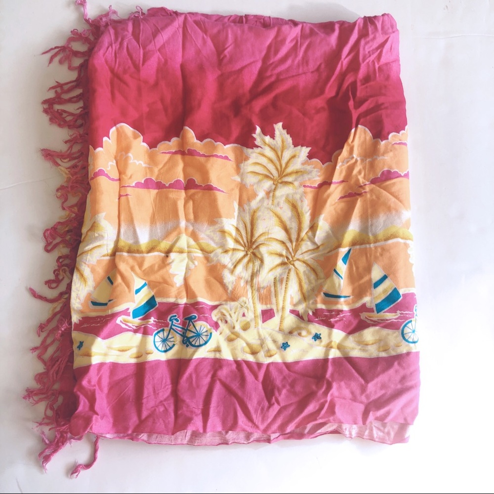 Swim suit cover up wrap